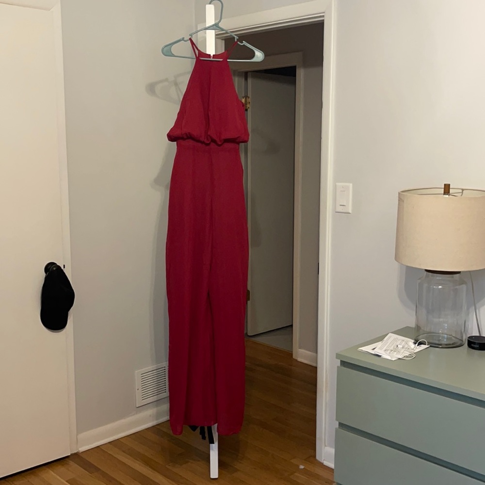 NWT JJ’s House Burgundy Jumpsuit